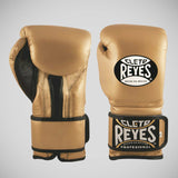 Cleto Reyes Hook and Loop Fastening Boxing Gloves Gold