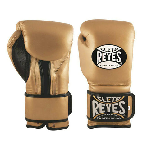 Gold Cleto Reyes Velcro Boxing Gloves   