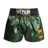 Venum Klassische Muay Thai Shorts Green/Schwarz/Gold