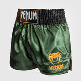 Venum Klassische Muay Thai Shorts Green/Schwarz/Gold