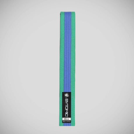 Green/Blue Bytomic Coloured Stripe Martial Arts Belt   