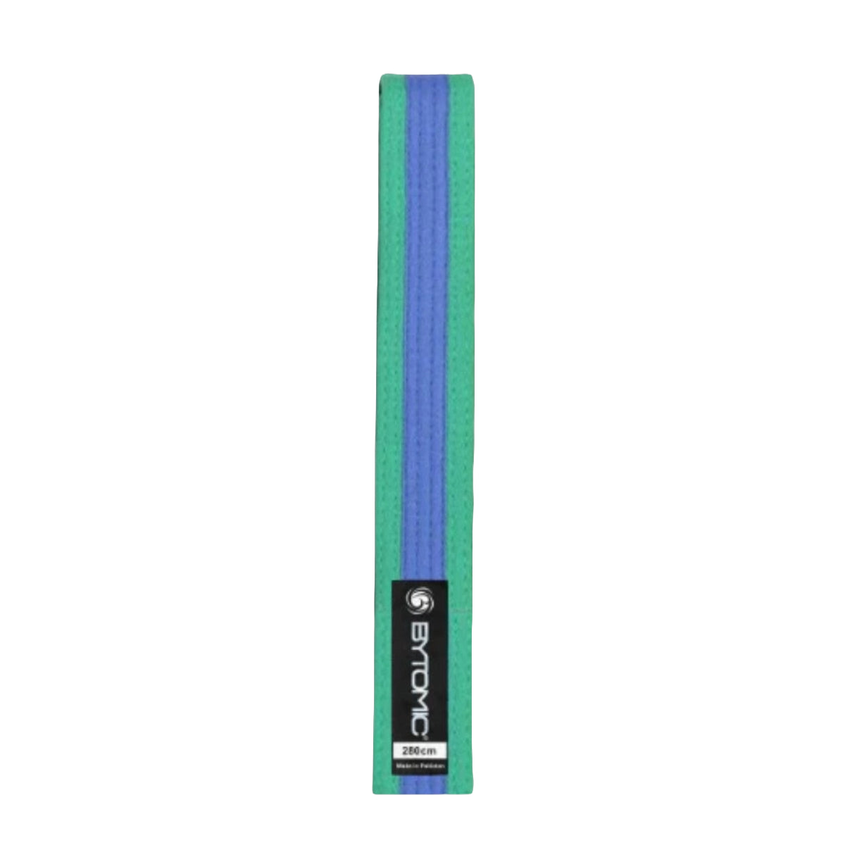 Green/Blue Bytomic Coloured Stripe Martial Arts Belt   