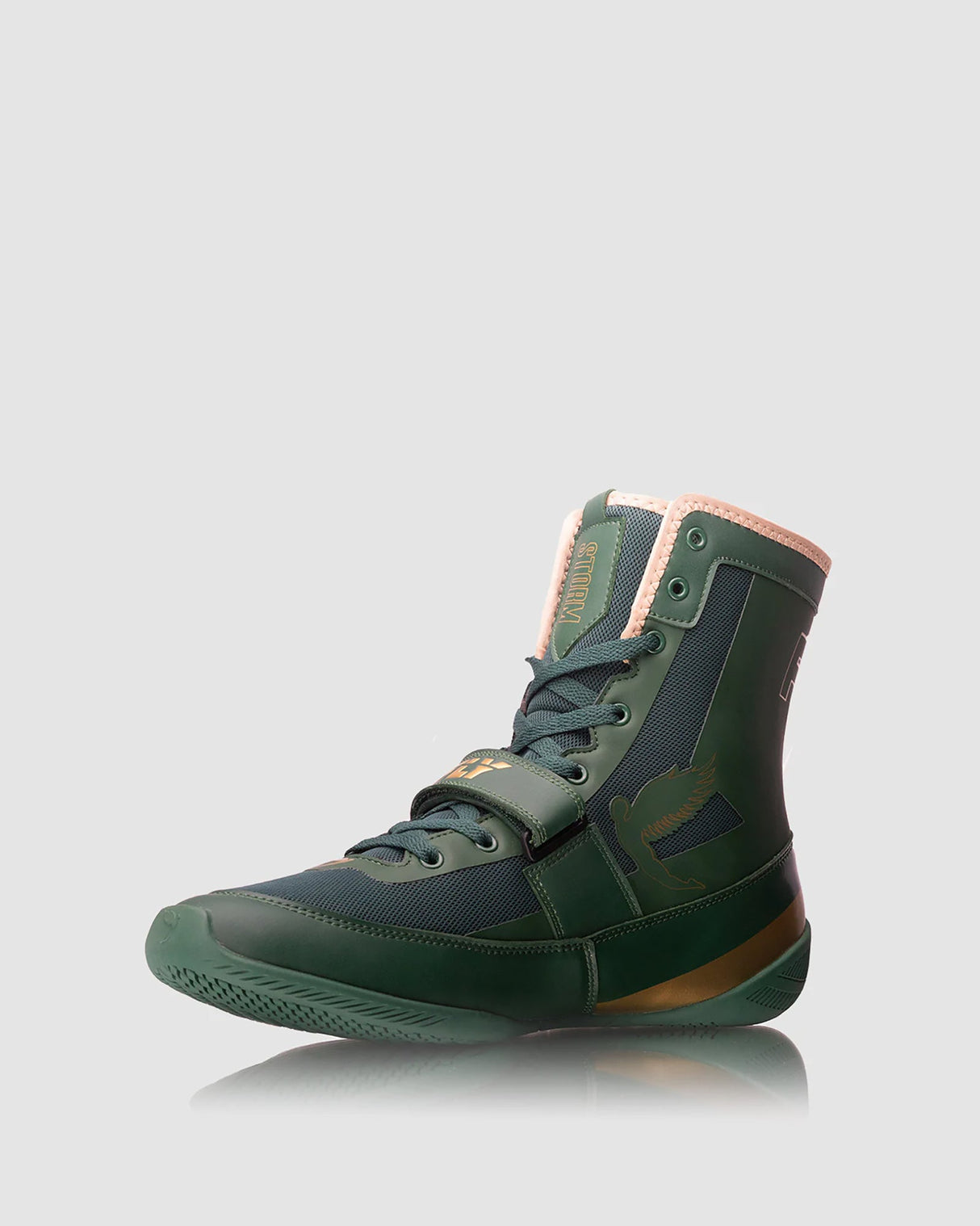 Fly Kids Storm Boxing Boots Green/Gold