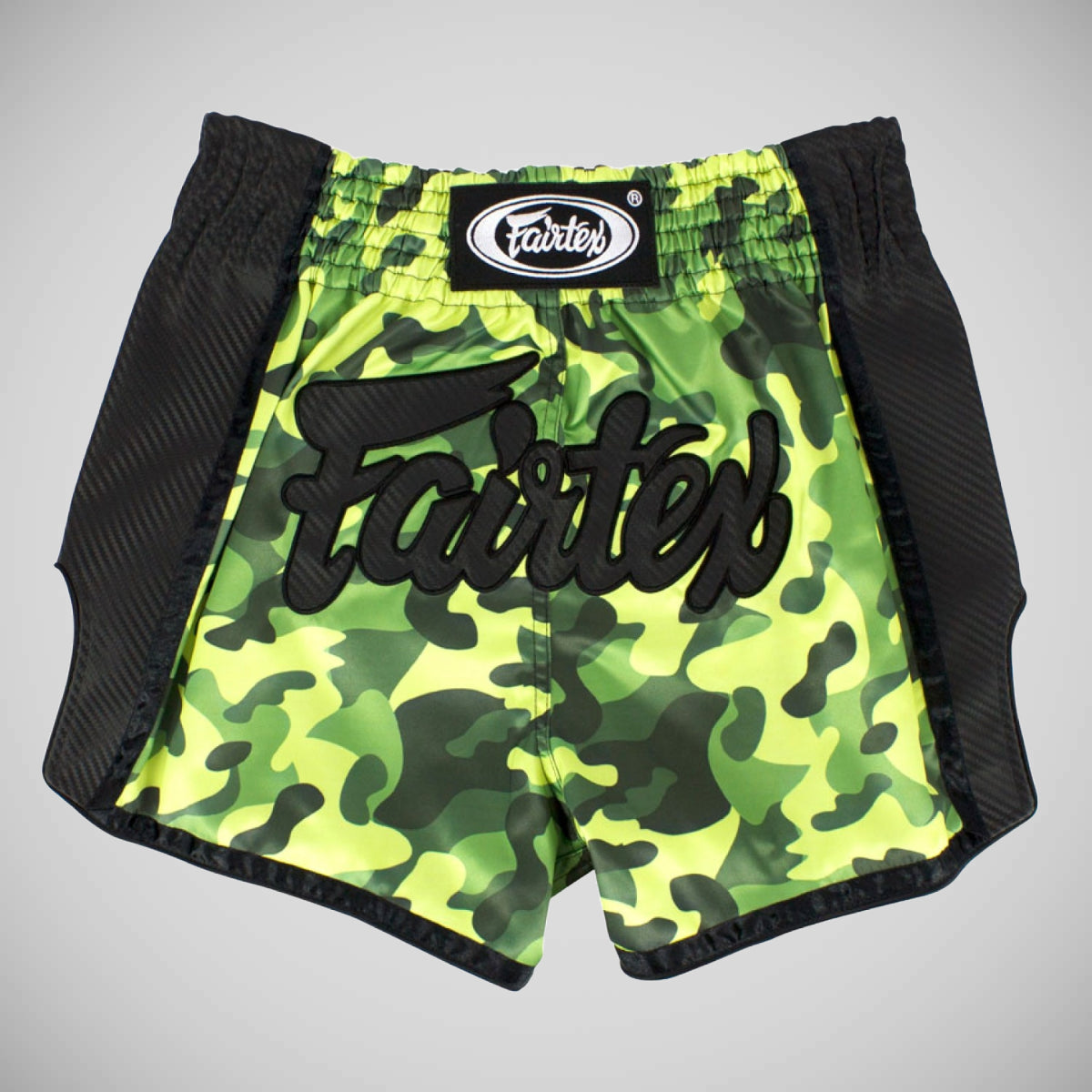 Fairtex BS1710 Camo Slim Cut Muay Thai Shorts Green