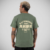 Släng kimonoetiketten t-shirt grön