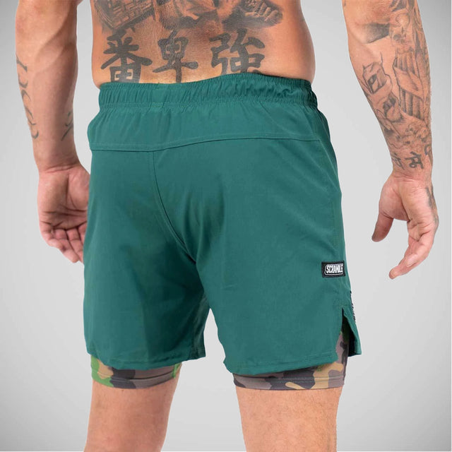 Scramble Combination Shorts Green/Woodland Camo