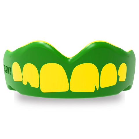 SafeJawz Extro Ogre Mouth Guard Green/Yellow