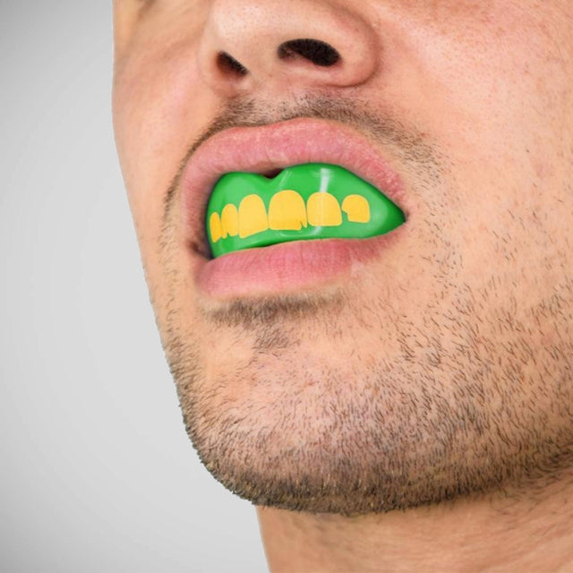 SafeJawz Extro Ogre Mouth Guard Green/Yellow
