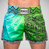 Sandee Warrior Muay Thai Shorts Green/Blue