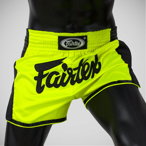 Green Fairtex BS1706 Slim Cut Muay Thai Shorts