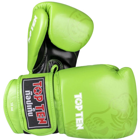 Green Top Ten Ajarn Sparring Gloves