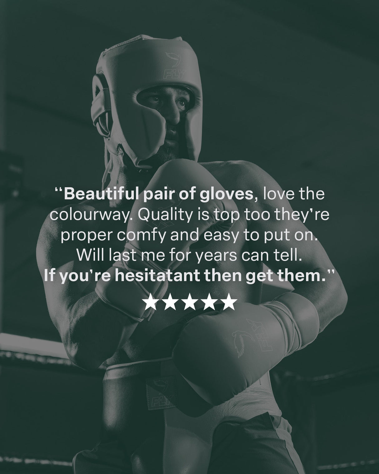 Fly Superloop Pro X 2 Boxing Gloves Petrol Green/White