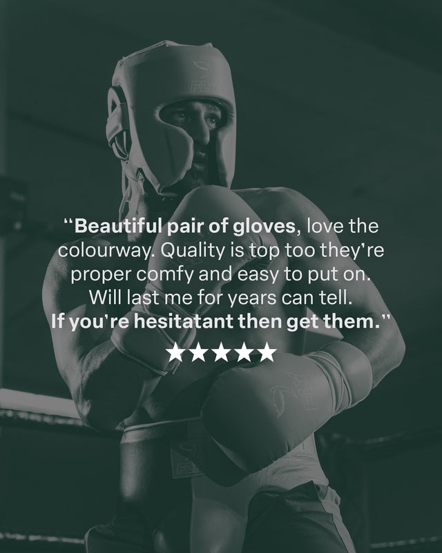 Fly Superloop Pro X 2 Boxing Gloves Petrol Green/White