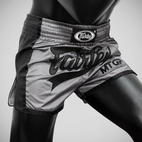 Fairtex x mtgp muay thai Shorts grau/schwarz