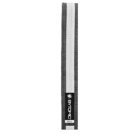 Bytomic Martial Arts Belt Grey/White Stripe