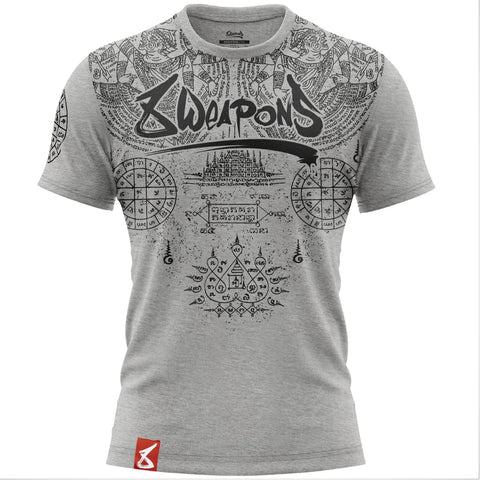 Grey 8 Weapons Yantra T-Shirt