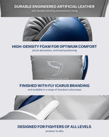 Fly Superloop Pro X 2 Boxing Gloves Grey/Space Blue