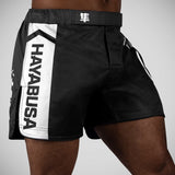 Ikona Hayabusa Mid-Thigh MMA Shorts Black/White