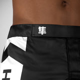 Hayabusa Icon Mid-Thigh MMA Shorts Black/White