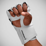 Hayabusa t3 mma 4oz перчатки белые/черные