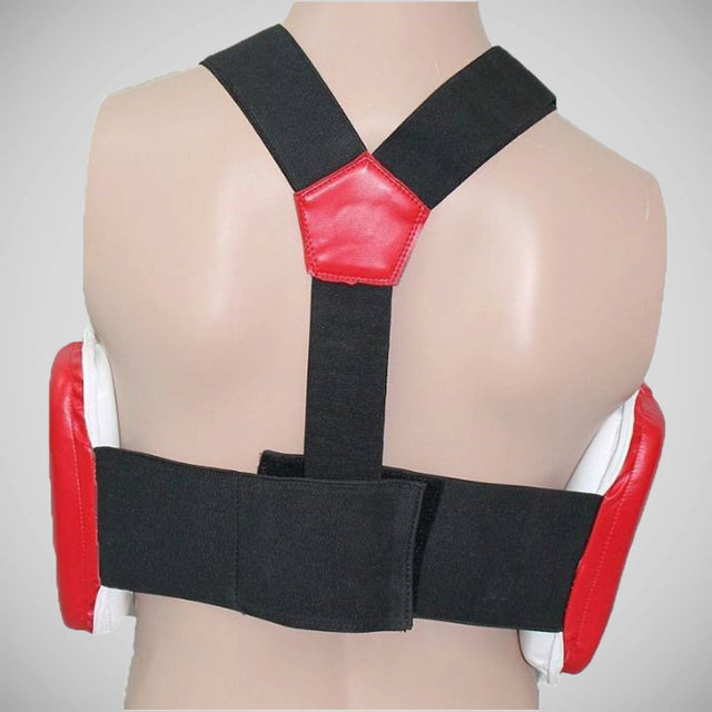 Hayashi Reversible Chest Guard White/Red