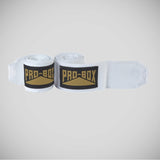 White Pro-Box Senior AIBA Spec Stretch Hand Wraps   