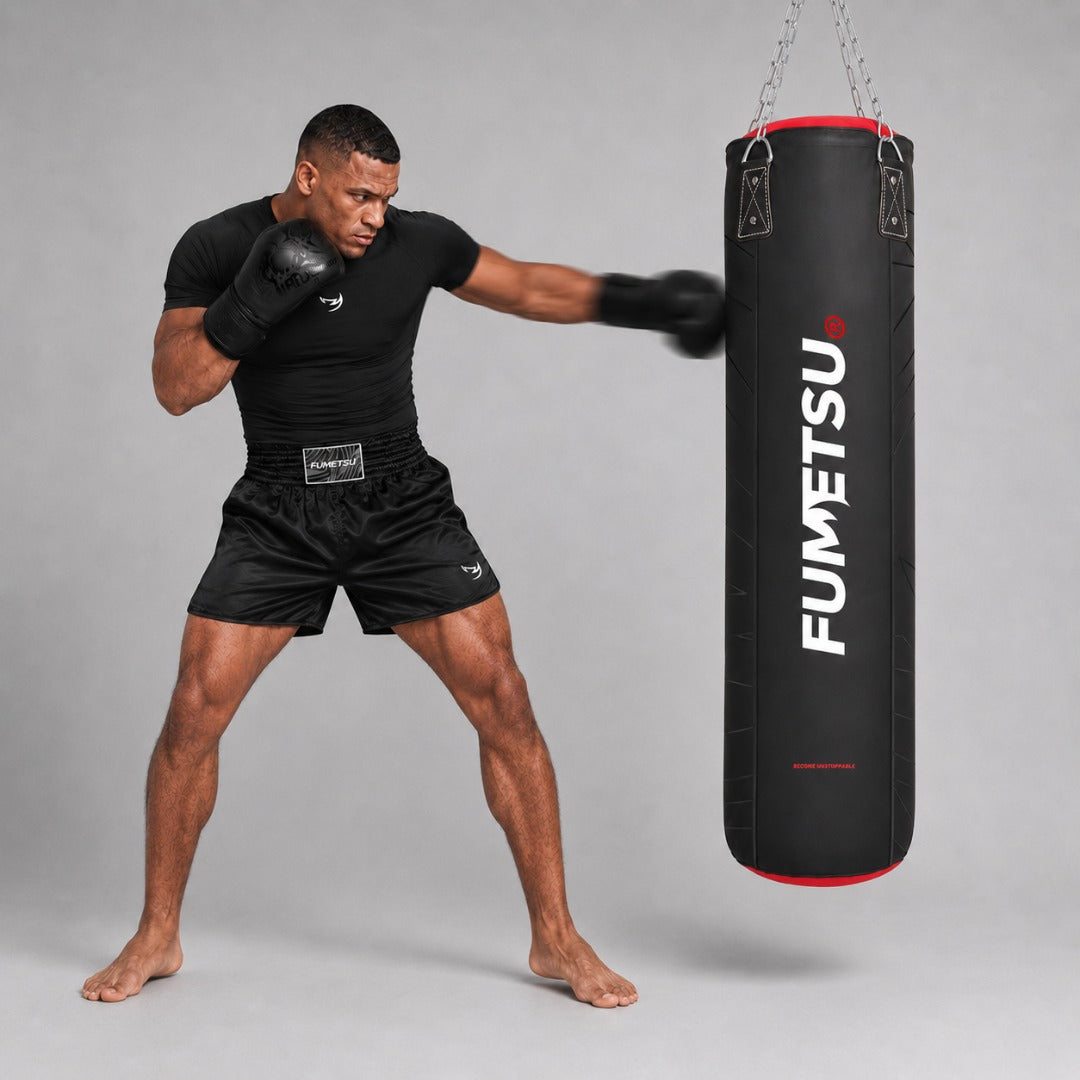 Fumetsu Icon 4ft Punch Bag Black/Red/White Lifestyle 2