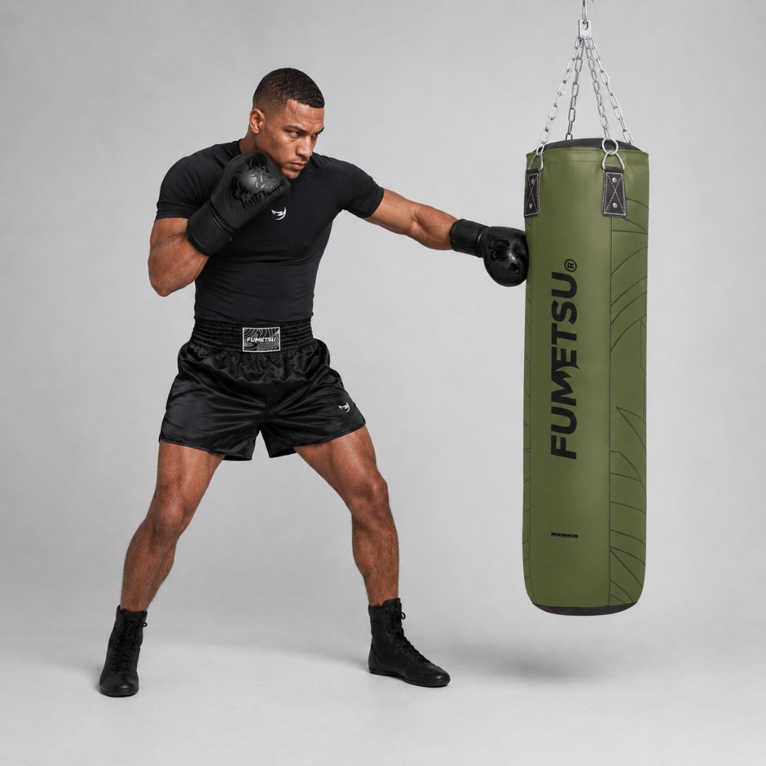 Fumetsu Icon 4ft Punch Bag Khaki Lifestyle 2