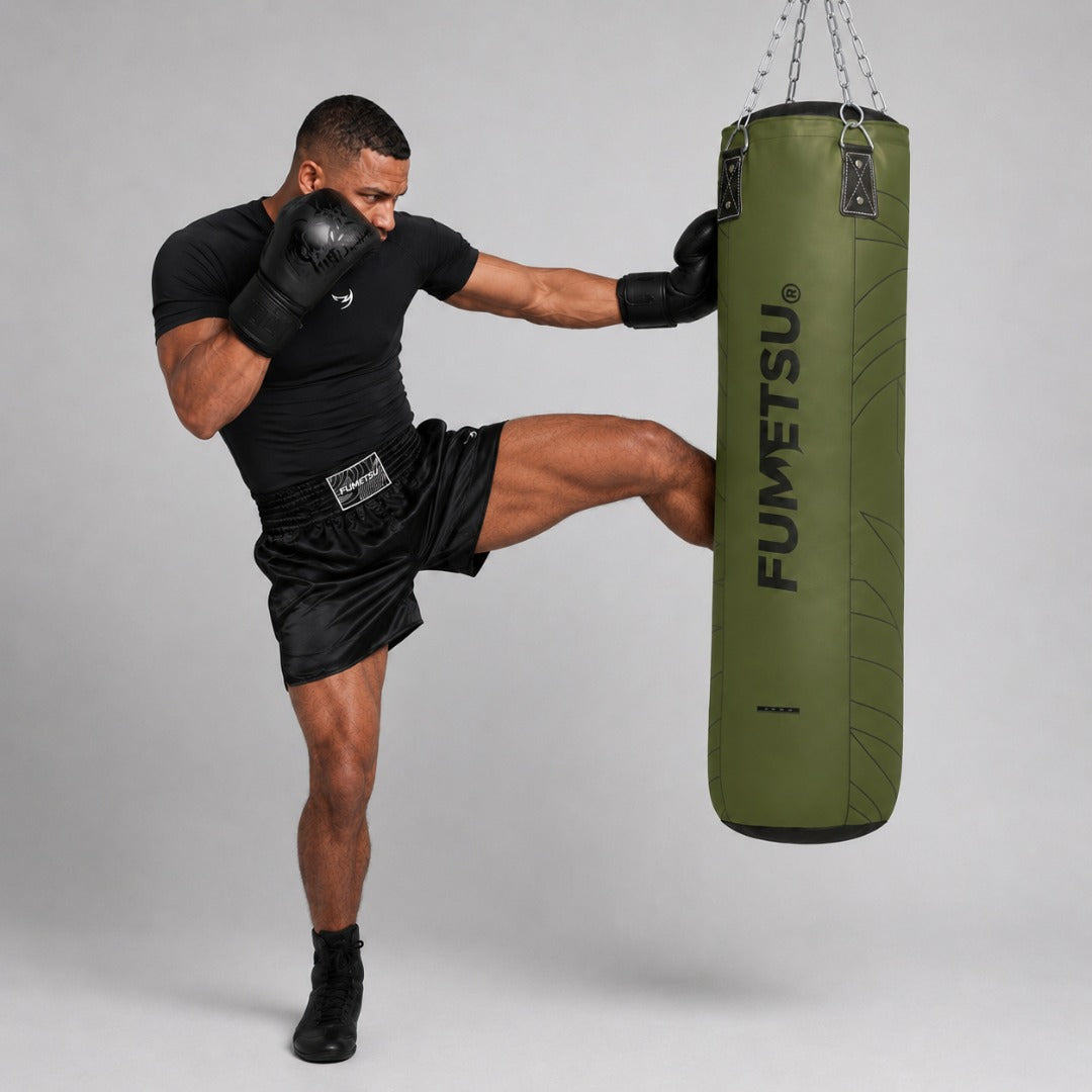 Fumetsu Icon 4ft Punch Bag Khaki Lifestyle 3