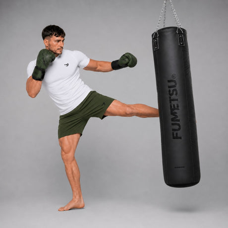 Fumetsu Icon 5ft Punch Bag Black/Black Lifestyle 2
