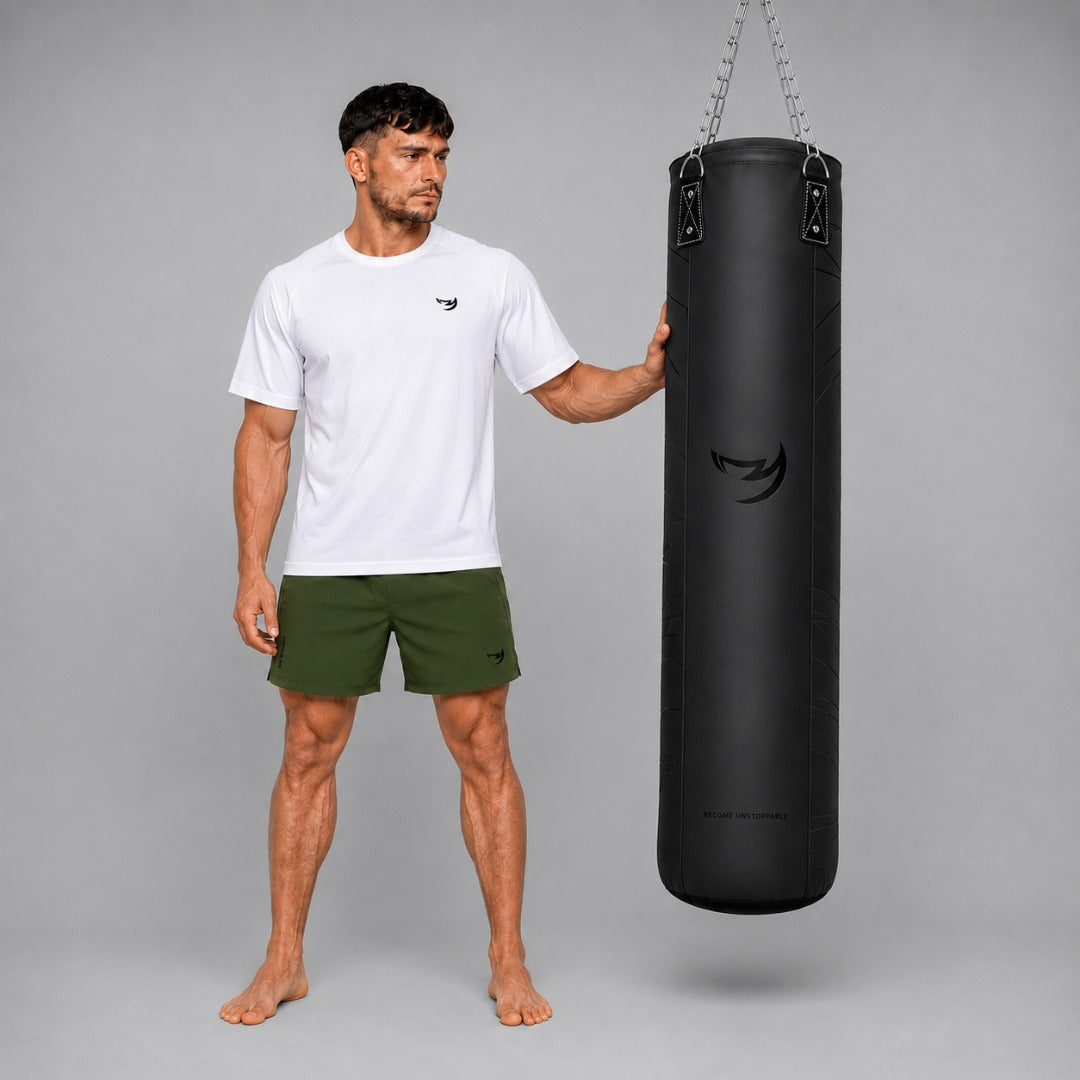 Fumetsu Icon 5ft Punch Bag Black/Black Lifestyle 4