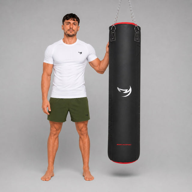Fumetsu Icon 5ft Punch Bag Black/Red/White Lifestyle 4