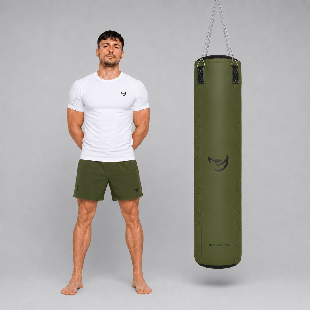 Fumetsu Icon 5ft Punch Bag Khaki Lifestyle 5