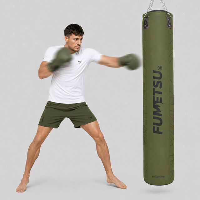Icon 6ft Punch Bag Khaki Lifestyle 2