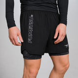 Fumetsu Icon Dual Layer Fight Shorts Black