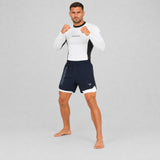 Icon Dual Layer Fight Shorts Navy/White Lifestyle 2