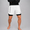 Fumetsu Icon Dual Layer Fight Shorts White/Black