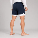 Icon Dual Layer Training Shorts Navy/White Lifestyle 3