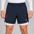 Icon Dual Layer Training Shorts Navy/White Lifestyle 1