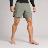 Icon Dual Layer Training Shorts Sand Lifestyle 3