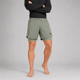 Icon Dual Layer Training Shorts Sand Lifestyle 4