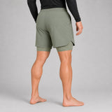 Icon Dual Layer Training Shorts Sand Lifestyle 6