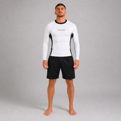 Fumetsu Icon Long Sleeve Rash Guard White/Black