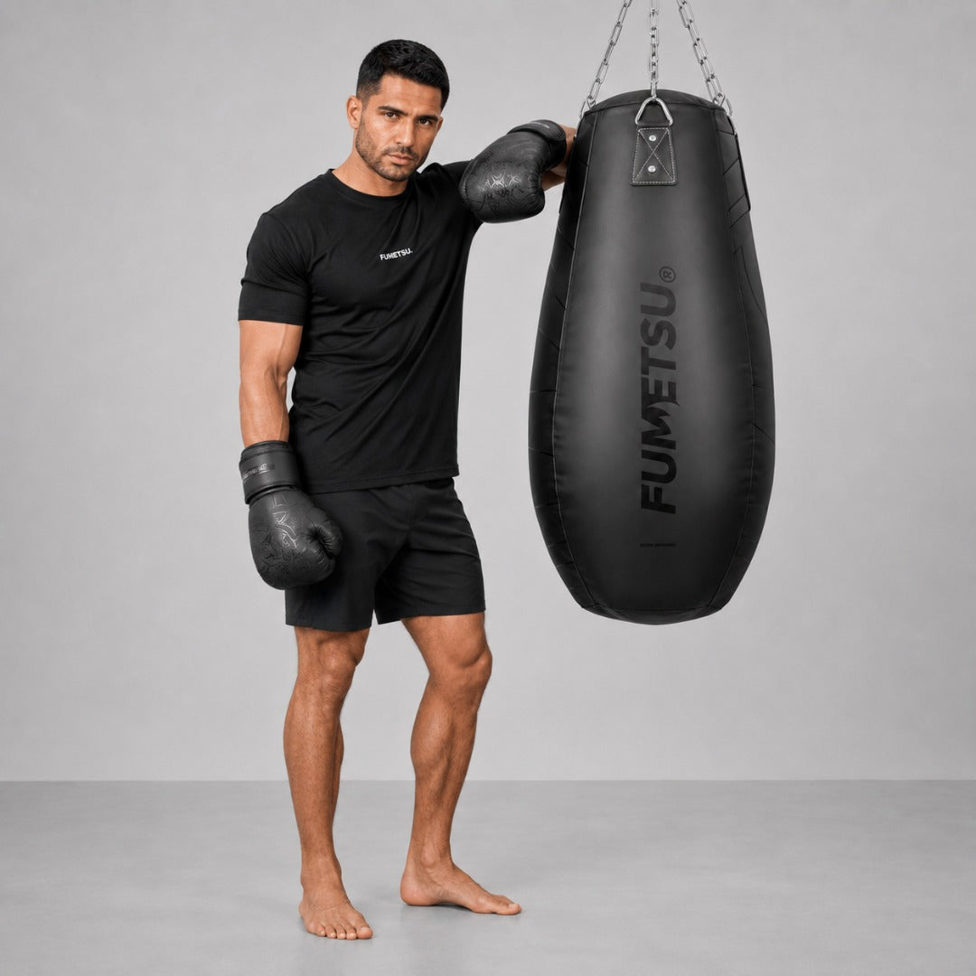 Fumetsu Icon Teardrop Punch Bag Black/Black Lifestyle 2