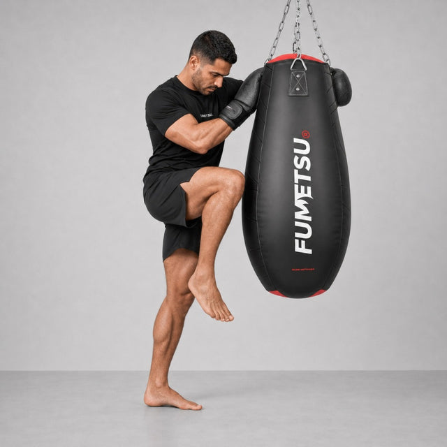 Fumetsu Icon Teardrop Punch Bag Black/Red/White Lifestyle 1