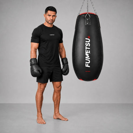 Fumetsu Icon Teardrop Punch Bag Black/Red/White Lifestyle 2