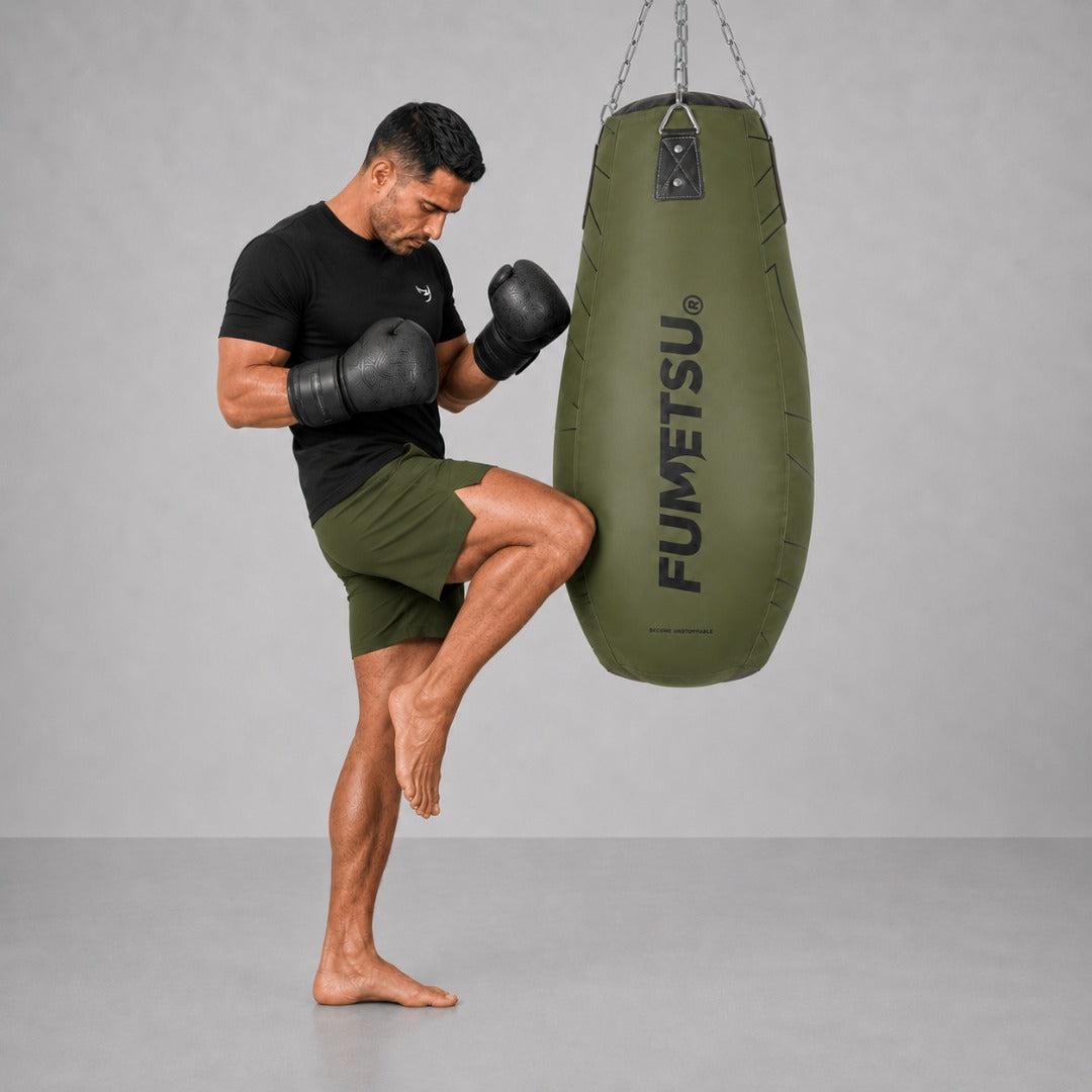 Fumetsu Icon Teardrop Punch Bag Khaki Lifestyle 1
