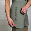Fumetsu Icon Womens Dual Layer Fight Shorts Sand