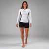Fumetsu Icon Womens Long Sleeve Rash Guard White/Black
