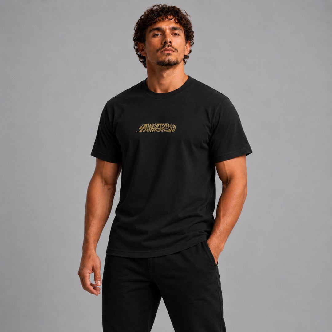 Fumetsu Ikigai T-Shirt Black/Gold